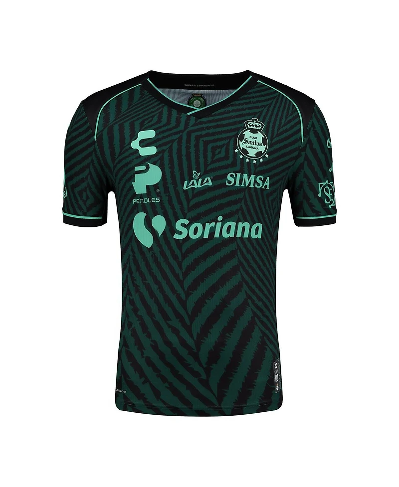 Charly Men's Green Santos Laguna 2024/25 Away Authentic Jersey