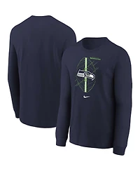 Nike Toddler College Navy Seattle Seahawks Icon Long Sleeve T-Shirt