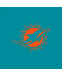 Fanatics Women's Aqua/White Miami Dolphins Backup Option Long Sleeve Hoodie T-Shirt