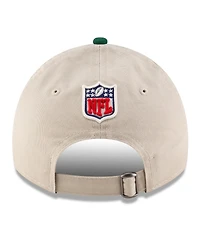 New Era Men's Stone/Green New York Jets 2024 Sideline Historic 9TWENTY Adjustable Hat