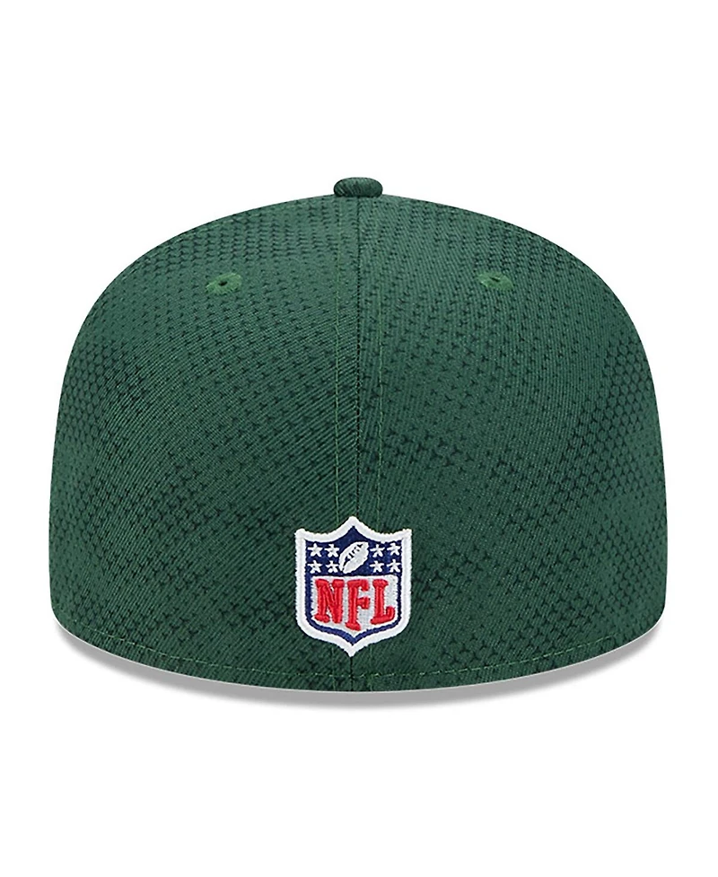 New Era Men's Green Green Bay Packers 2024 Sideline 59FIFTY Fitted Hat