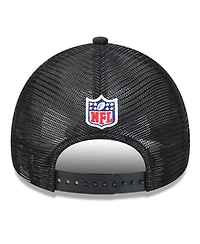 New Era Men's Stone/Black Jacksonville Jaguars 2024 Sideline Historic 9FORTY A-Frame Trucker Adjustable Hat
