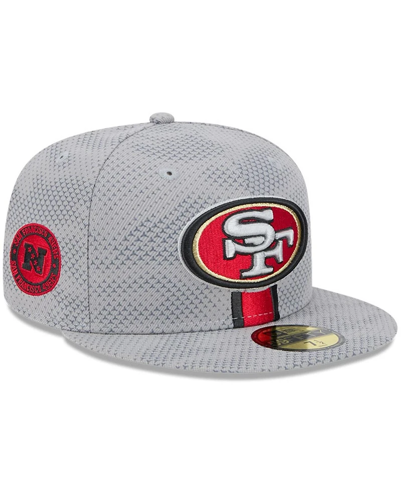 New Era Men's Gray San Francisco 49ers 2024 Sideline 59FIFTY Fitted Hat