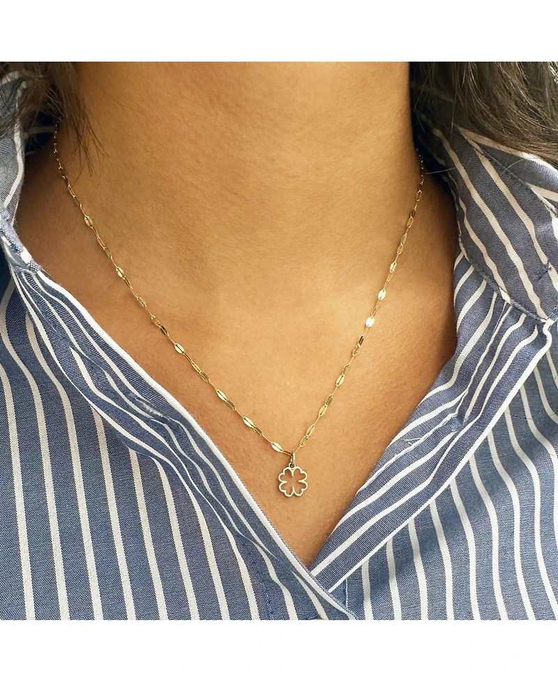 The Lovery Mini Gold Clover Charm 14K Gold