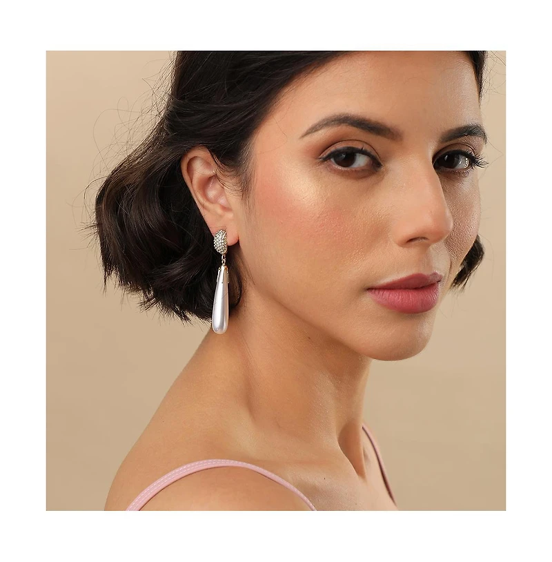 Sohi Women's Elongated Drop Earrings