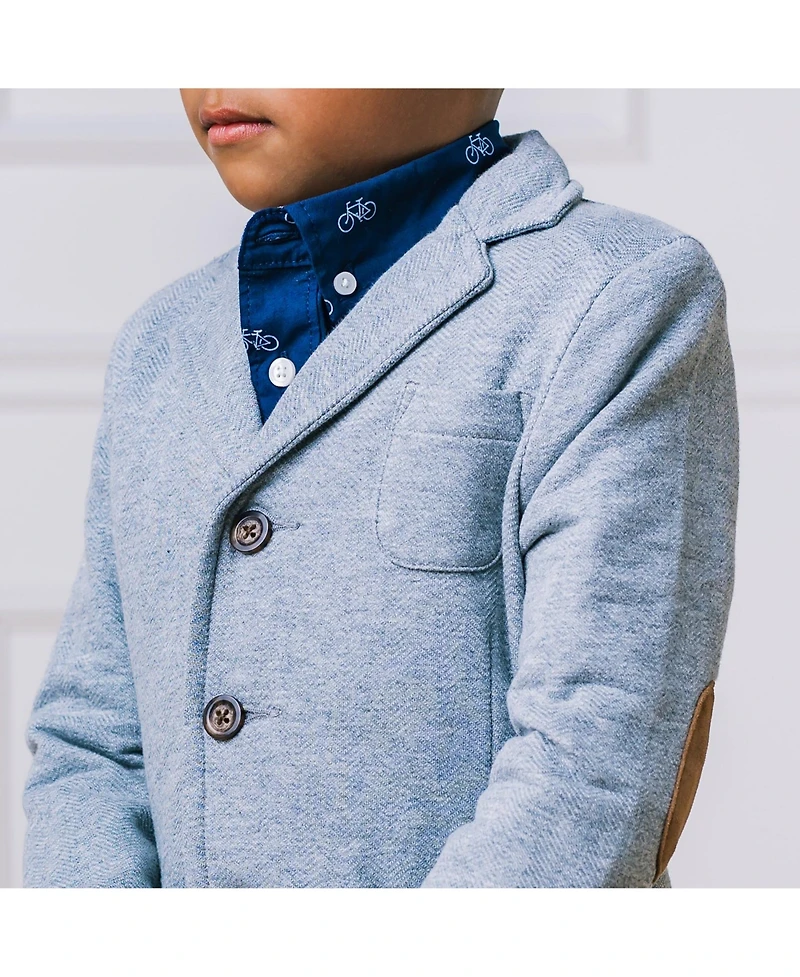 Hope & Henry Baby Boys Fleece Suit Blazer