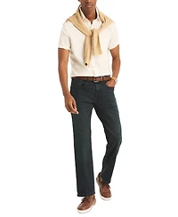 Nautica Men's Short Sleeve Button Front Striped Shirt