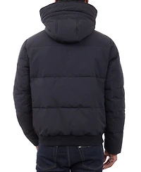 Michael Kors Men's Crinkle Nylon Heavy Short Snorkel Coat