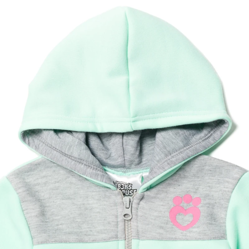 Gabby's Dollhouse Toddler Girls Dreamworks Gabbys Kitty Fairy Cakey Cat Gabby Fleece Half Zip Hoodie