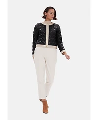 Furniq Uk Women's Fashion Jacket, Black