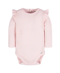 Gerber Baby Girls Long Sleeve Onesies Bodysuits, 2-pack