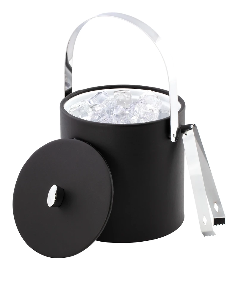 Kraftware Dorchester Ice Bucket and Tong, 3 Quart