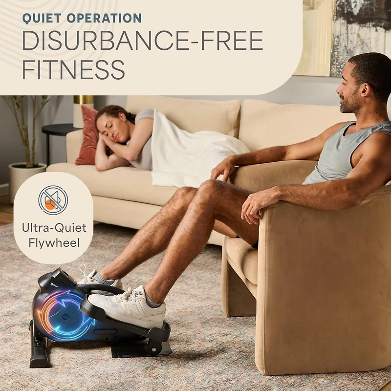 LifePro Under Desk Elliptical - Under Desk Pedal Exerciser to Strengthen Muscles and Build Cardiovascular Fitness