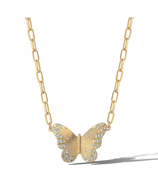 Jessica Simpson Butterfly and Heart Layered Necklace Westland Mall
