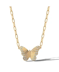Jessica Simpson Butterfly and Heart Layered Necklace