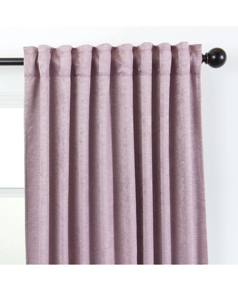 Chanasya Premium 2-Panel Classy Embossed Leaf Textured Curtains - Back Tab