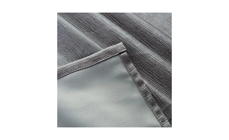 Chanasya Premium 2-Panel Embossed Leaf Textured Curtains - Back Tab, Ring Tab for Windows Living Room Bedroom