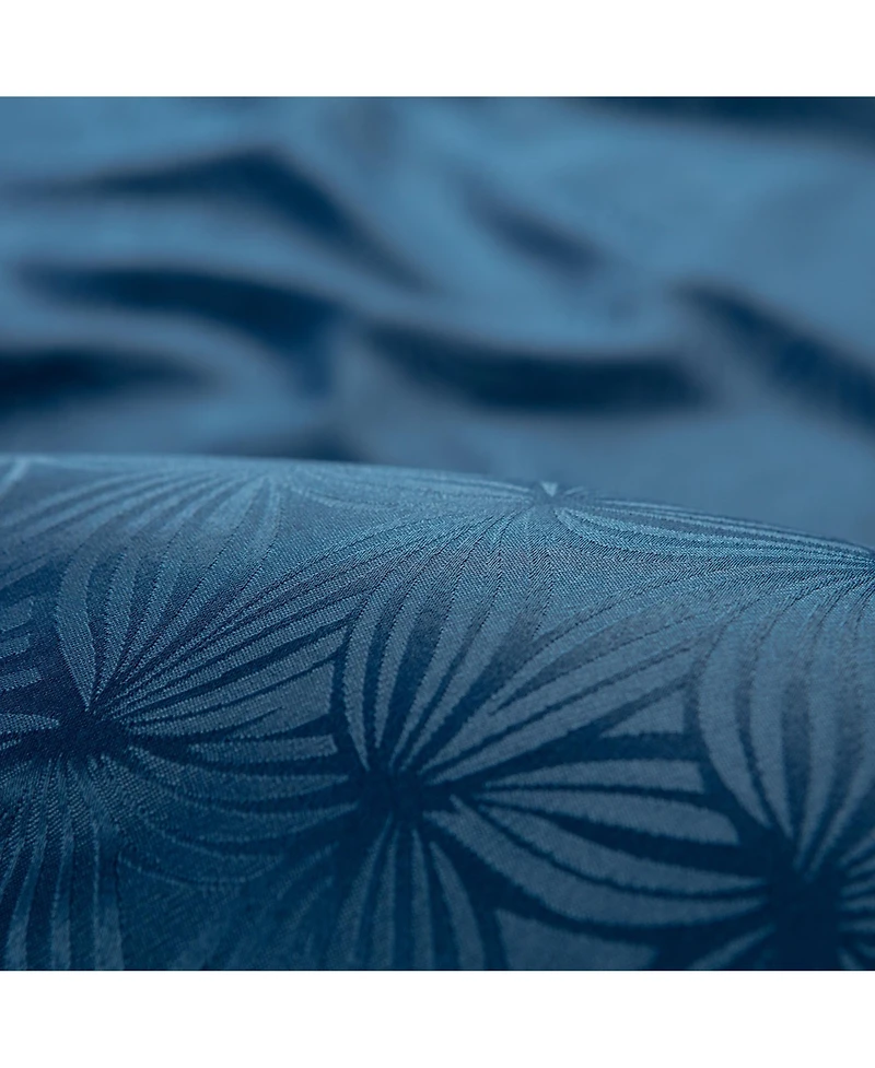 Chanasya Premium 2-Panel Classy Embossed Floral Textured Curtains - Back Tab, Ring Tab for Windows Living Room Bedroom