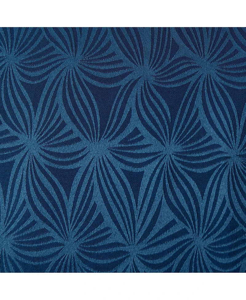 Chanasya Premium 2-Panel Embossed Leaf Textured Curtains - Back Tab, Ring Tab for Windows Living Room Bedroom