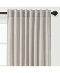 Chanasya Premium 2-Panel Classy Embossed Leaf Textured Curtains - Back Tab