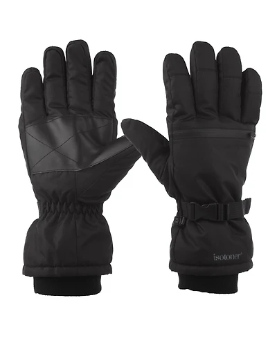 Isotoner Signature Men's Waterproof Extended Cuff and Touchscreen Ski Gloves