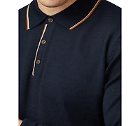 Ben Sherman Men's Regular-Fit Tipped Merino Wool Polo Shirt