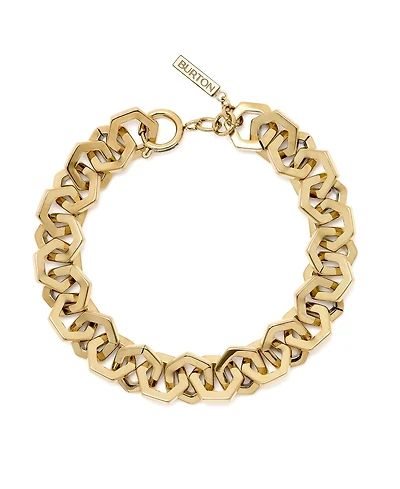 Olivia Burton Women's Honeycomb Gold-Plated Link Bracelet