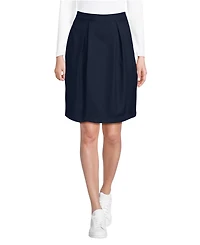Lands' End Women's School Uniform Solid Pleated Skort Top of Knee