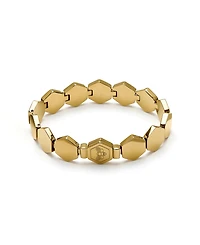 Olivia Burton Women's Honeycomb Gold-Plated Cuff Bracelet