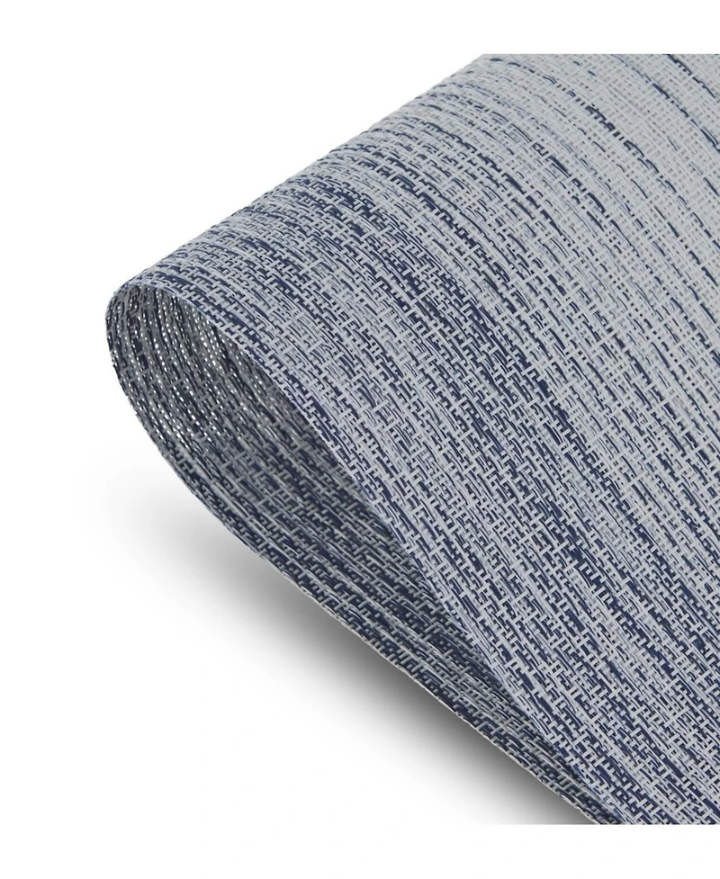 Dainty Home Ombre Texteline Outdoor Dining Set Textured Design Reversible 12" x 18" Rectangular Placemats of 6