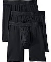 Lands' End Men's Longer Flex Performance Boxer Brief 3 pack