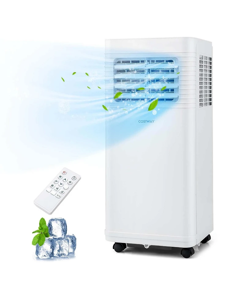 Portable Air Conditioner 9000 Btu 3 in 1 Ac Unit with Fan Dehumidifier Sleep Mode 6250 Btu