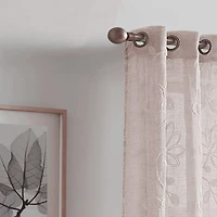 Dainty Home Rita Linen Look 76" W x 84" L Grommet Window Panel Set