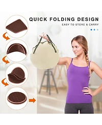 Portable Personal Steam Sauna Spa with Steamer Chair-Coffee