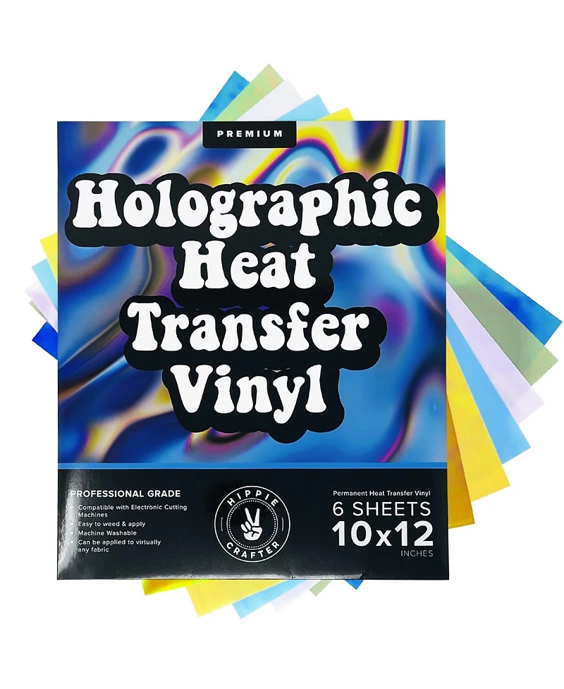 Hippie Crafter Holographic Heat Transfer Vinyl