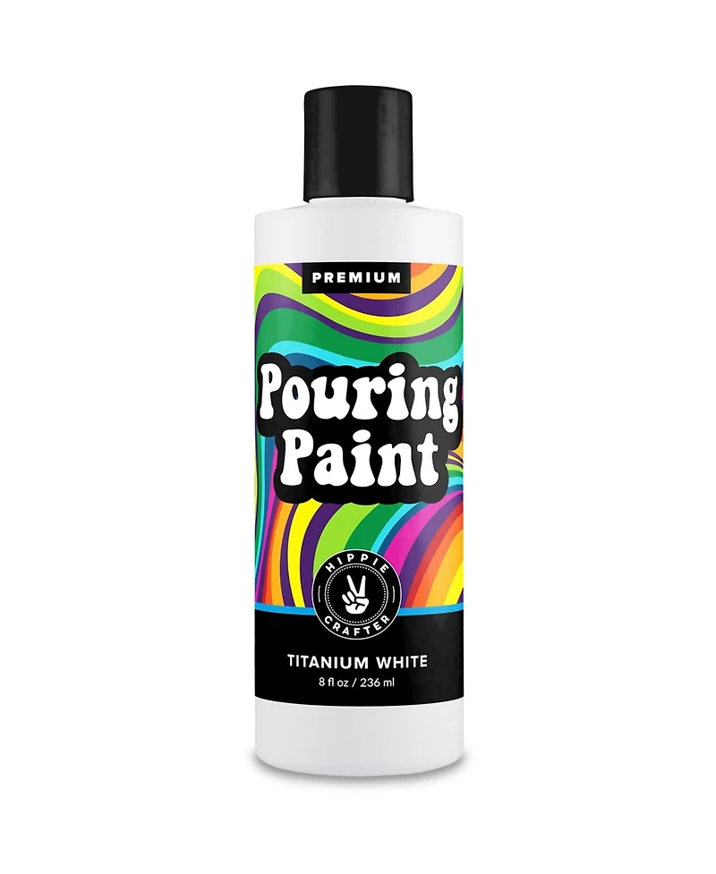 Hippie Crafter 8oz Acrylic Pouring Paint Black