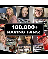 Hippie Crafter 72 Watercolor Pencils Set