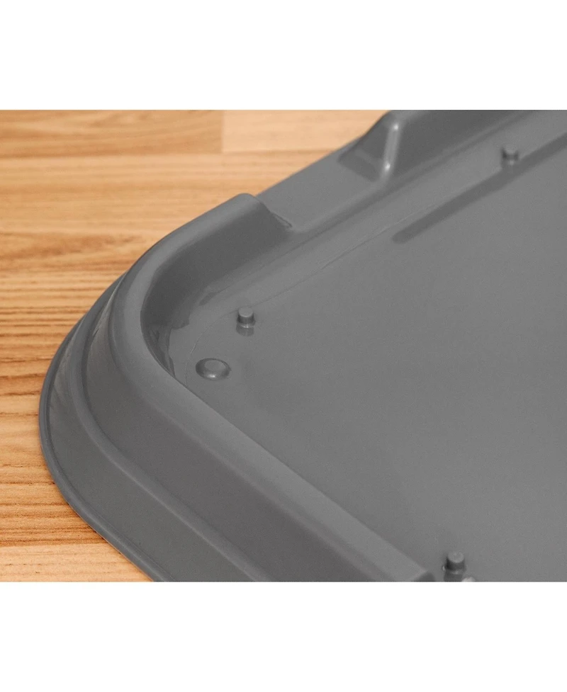 Iris Usa Pad Holder, Fits 17"x17" or Larger, Small, Puppy Dog Pad Hoder, Secured Latches, Non-Skid Rubber Feet, High Polish Finish for Easy Cleaning,