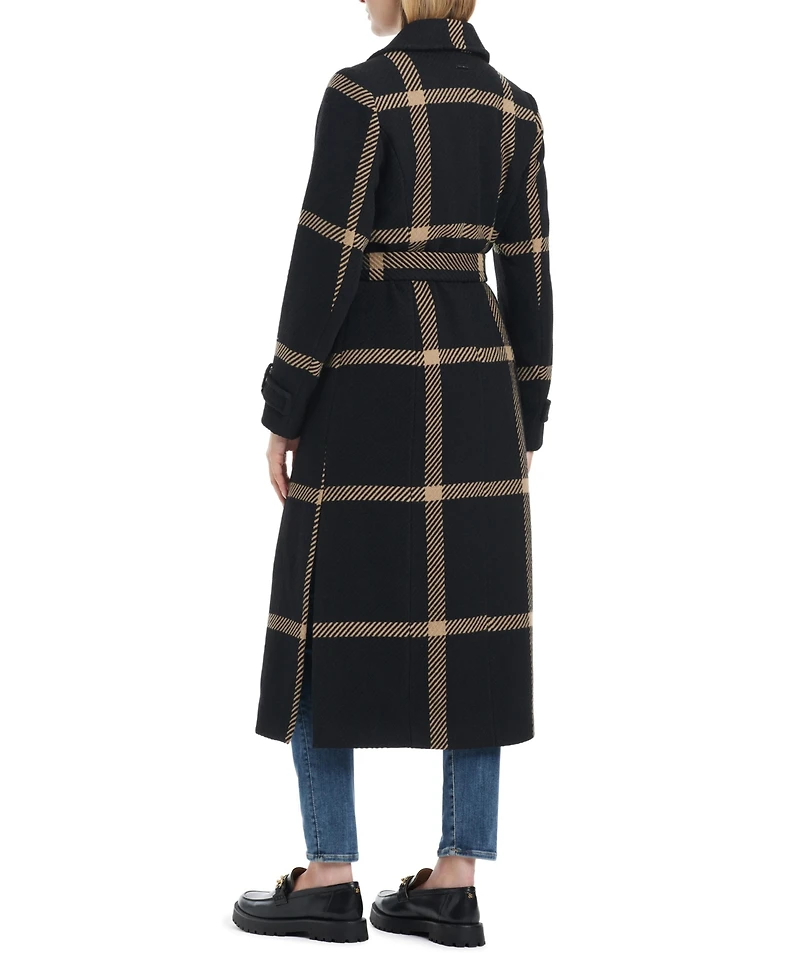 Vince Camuto Women's Double-Breasted Maxi Wool Blend Coat