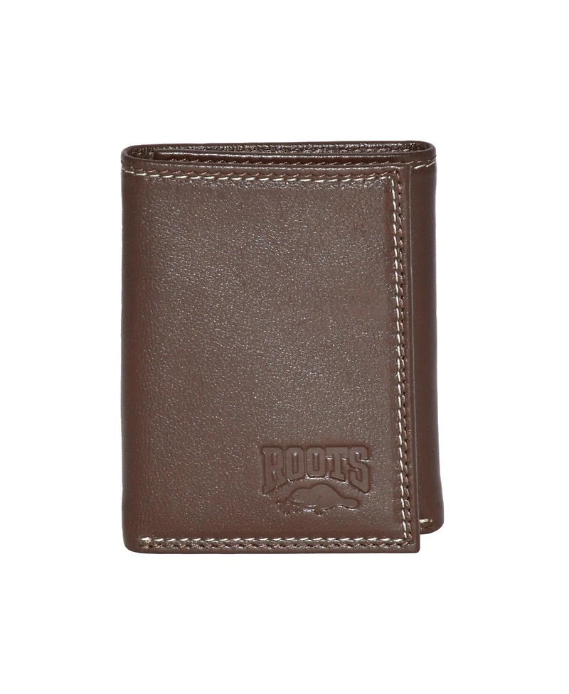 Roots Men's Leather Trifold Wallet