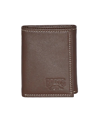 Roots Men's Leather Trifold Wallet