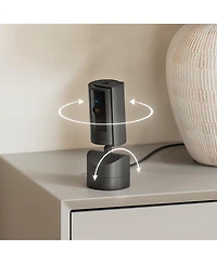ring Pan-Tilt Indoor Cam with 360° Horizontal Pan Coverage, Live View & Two-Way Talk, and Hd Video Black