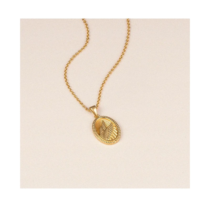 Vincero Women's Wings Necklace in Polished 14k Gold Pendant