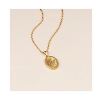 Vincero Women's Wings Necklace in Polished 14k Gold Pendant