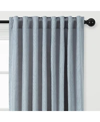 Chanasya Premium 2-Panel Classy Embossed Leaf Textured Curtains - Back Tab