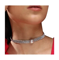 Sohi Women's Bling Choker Necklace