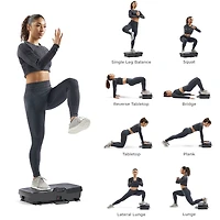 Sunny Health & Fitness Premium 2D Vibration Plate & Oscillation Therapy Platform for Weight Loss, Rehabilitation, Circulation, & Muscle Toning