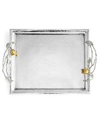 Michael Aram Pomegranate Silver and Gold Serving Tray