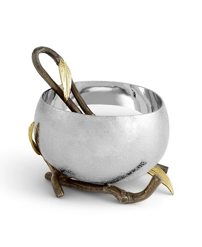 Michael Aram Zen Garden Nut Bowl with Spoon