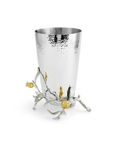 Michael Aram Pomegranate Silver and Gold Vase